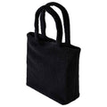 Black - Back - Brand Lab Borg Fleece 22L Tote Bag