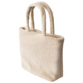Natural - Back - Brand Lab Borg Fleece 22L Tote Bag