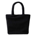 Black - Front - Brand Lab Borg Fleece 22L Tote Bag