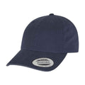 Navy - Front - Flexfit Garment Washed Low Profile Baseball Cap