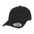 Black - Front - Flexfit Garment Washed Low Profile Baseball Cap