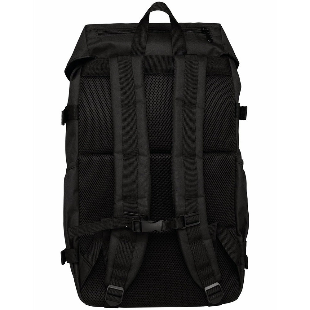 Black - Back - Native Spirit Plain Recycled Polyester Backpack