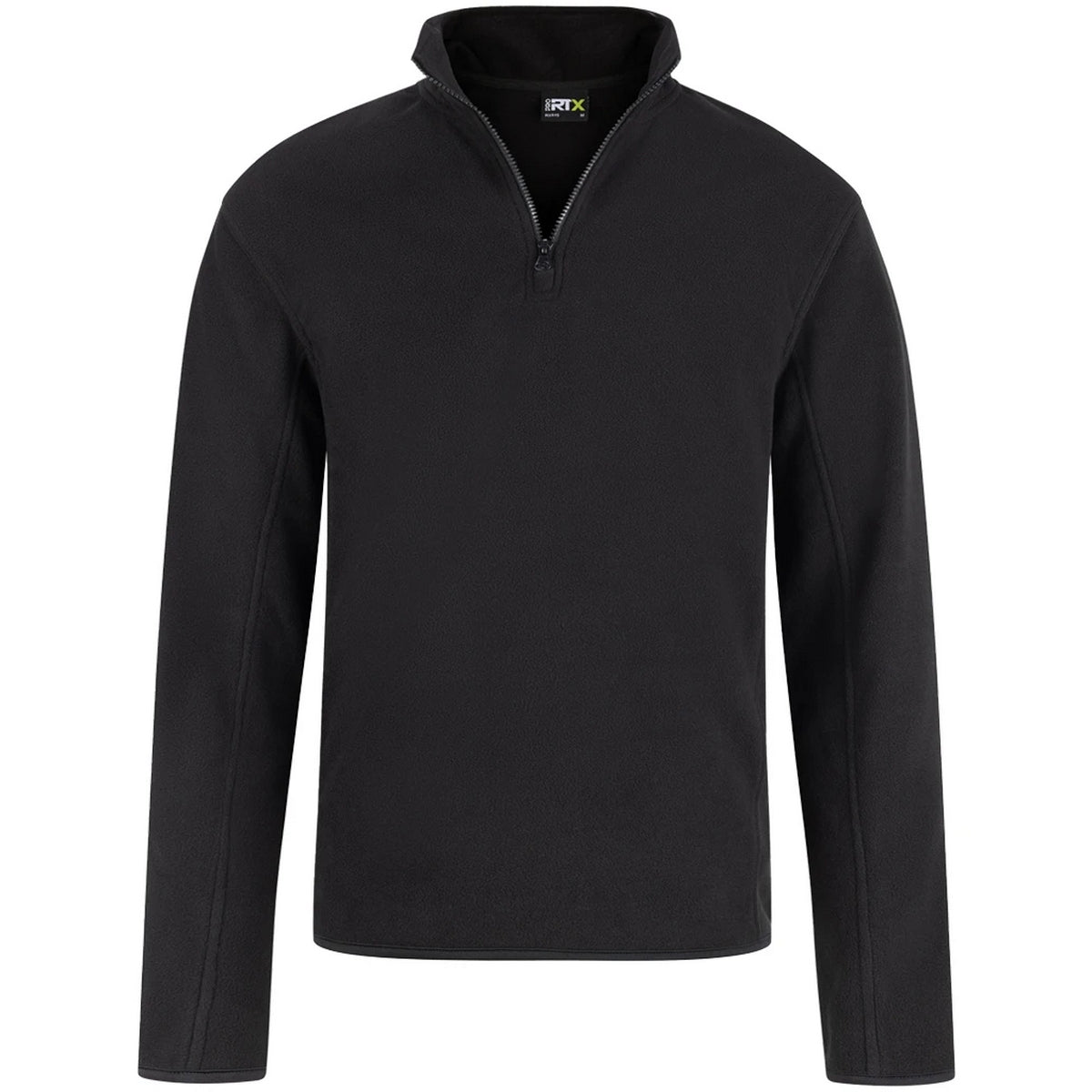 Black - Side - PRO RTX Mens Quarter Zip Fleece Jacket