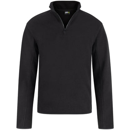 Black - Side - PRO RTX Mens Quarter Zip Fleece Jacket
