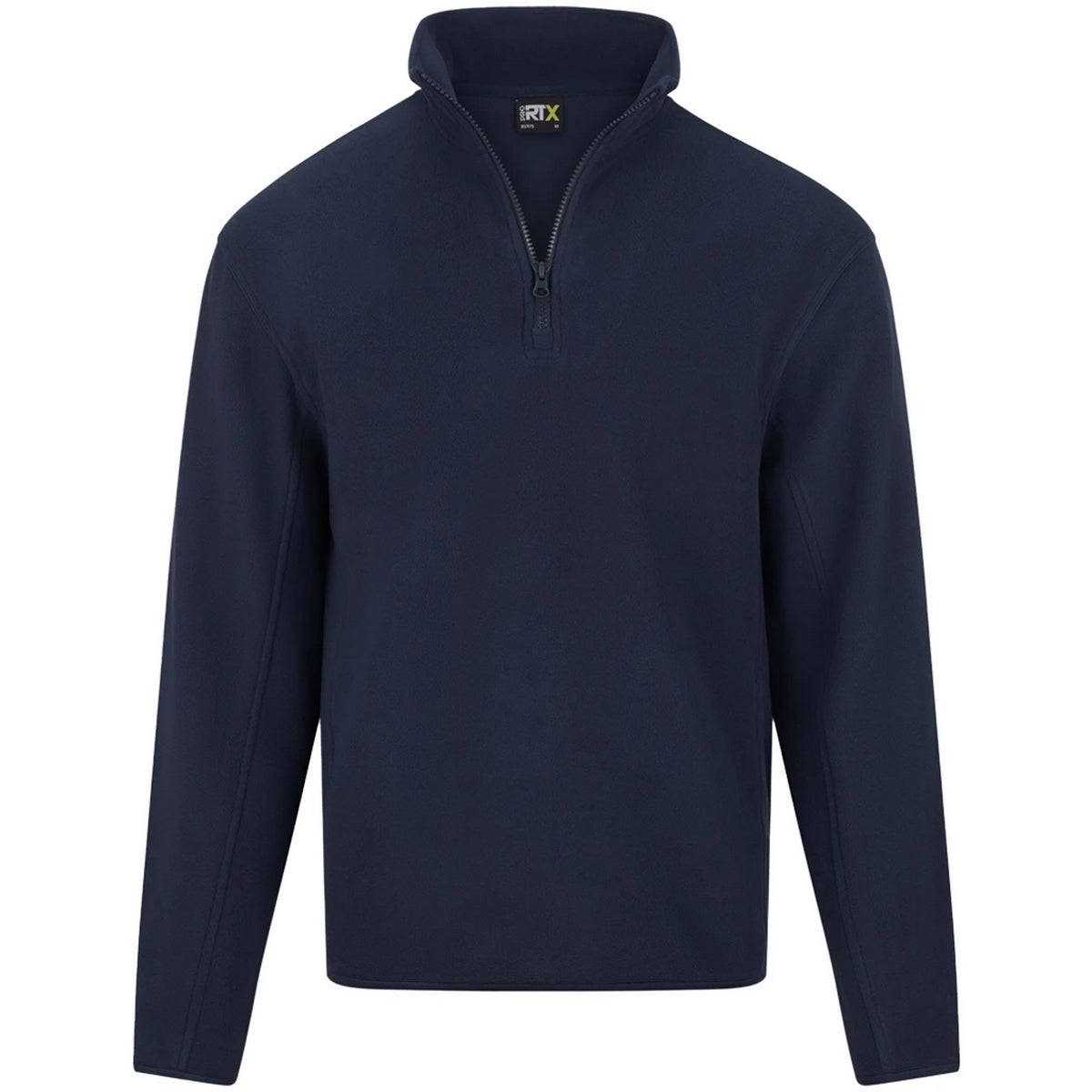 Navy - Side - PRO RTX Mens Quarter Zip Fleece Jacket