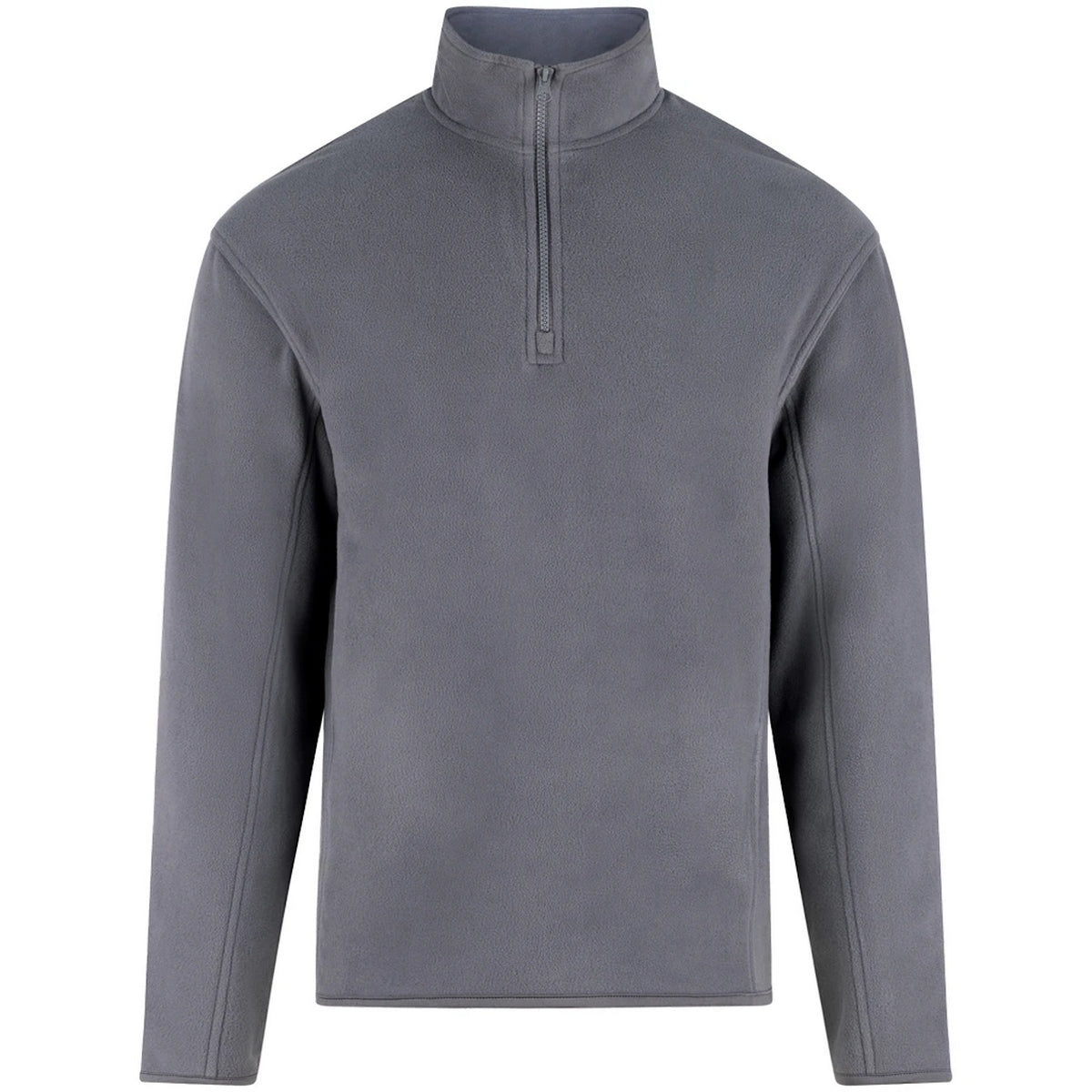 Solid Grey - Front - PRO RTX Mens Quarter Zip Fleece Jacket