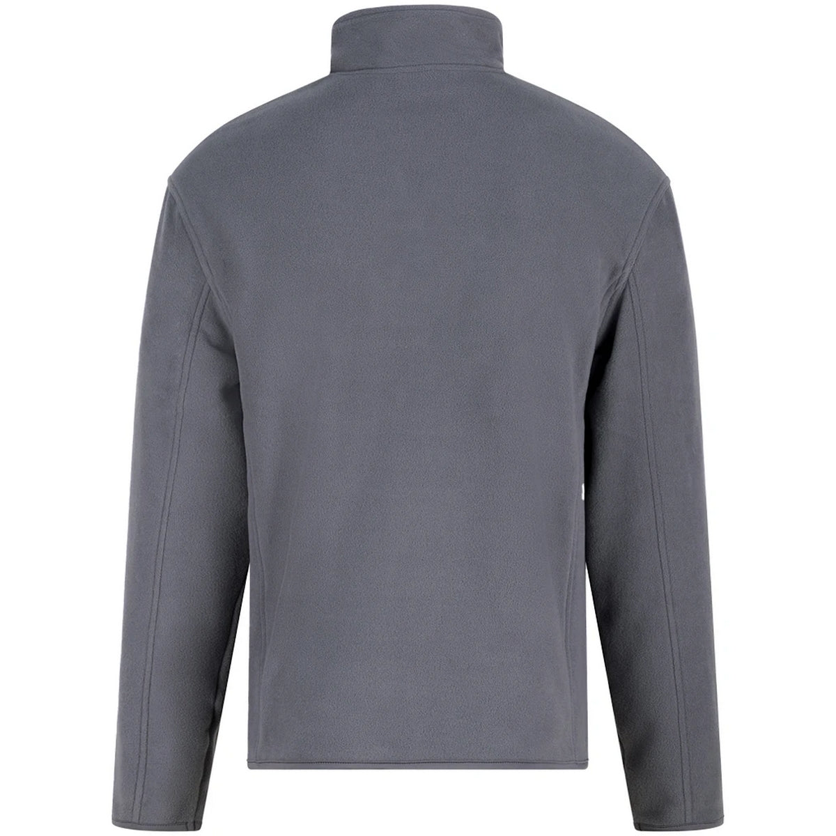 Solid Grey - Back - PRO RTX Mens Quarter Zip Fleece Jacket