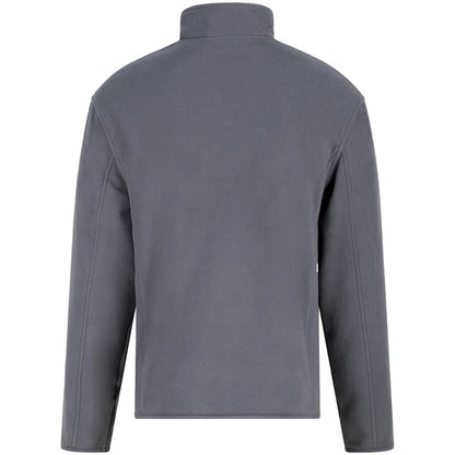 Solid Grey - Back - PRO RTX Mens Quarter Zip Fleece Jacket
