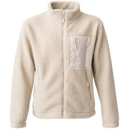 Natural - Front - Ravine Unisex Adult Borg Fleece Jacket