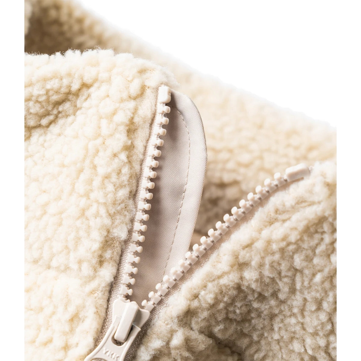 Natural - Side - Ravine Unisex Adult Borg Fleece Jacket