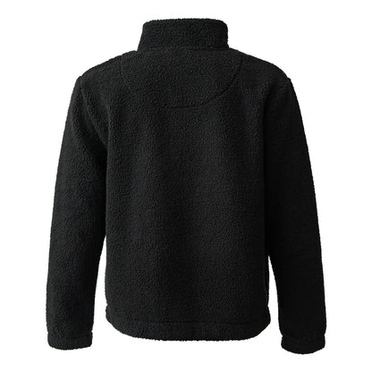 Black - Back - Ravine Unisex Adult Borg Quarter Zip Fleece Jacket