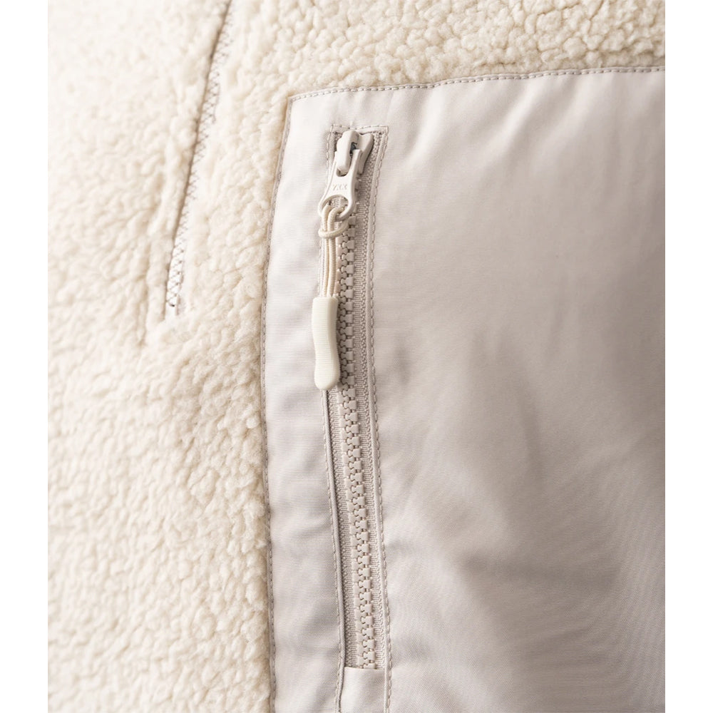 Natural - Lifestyle - Ravine Unisex Adult Borg Quarter Zip Fleece Jacket