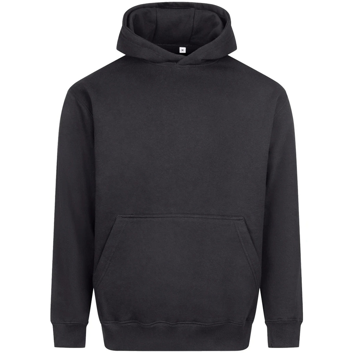 Solid Charcoal - Front - Awdis Unisex Adult Vision Heavyweight Hoodie