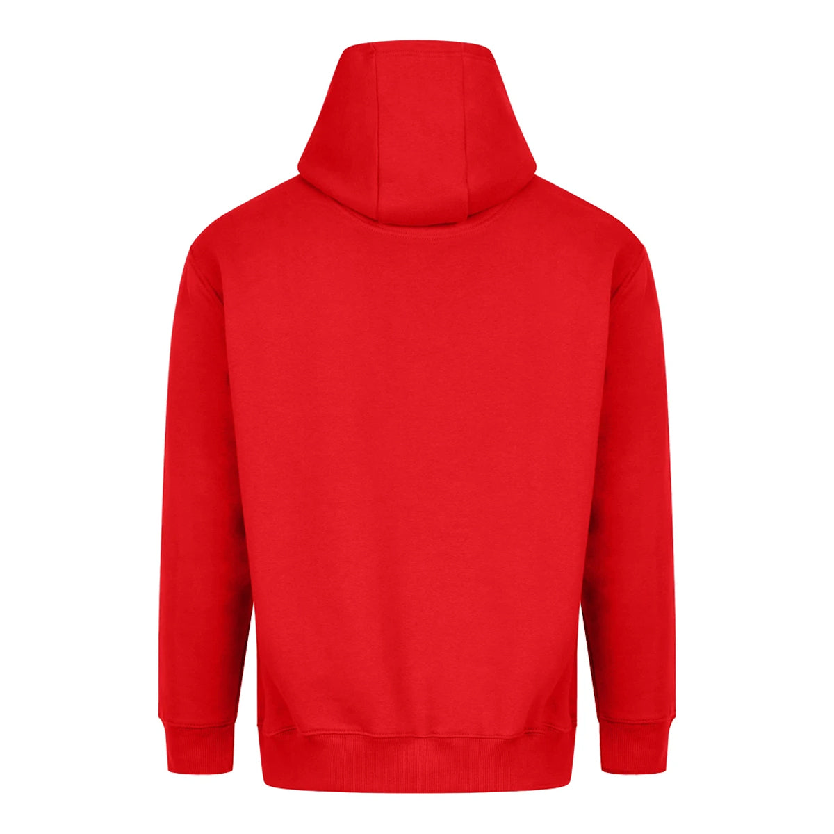 Fire Red - Back - Awdis Unisex Adult Vision Heavyweight Hoodie