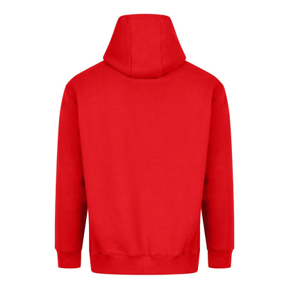 Fire Red - Back - Awdis Unisex Adult Vision Heavyweight Hoodie