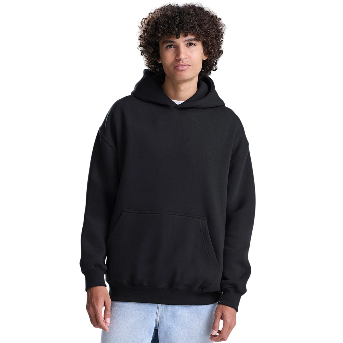 Deep Black - Lifestyle - Awdis Unisex Adult Vision Heavyweight Hoodie