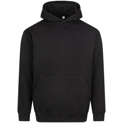 Deep Black - Front - Awdis Unisex Adult Vision Heavyweight Hoodie