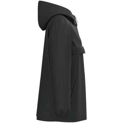 Black - Side - Native Spirit Unisex Adult Waterproof Quarter Zip Windbreaker