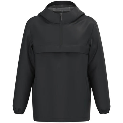 Black - Front - Native Spirit Unisex Adult Waterproof Quarter Zip Windbreaker