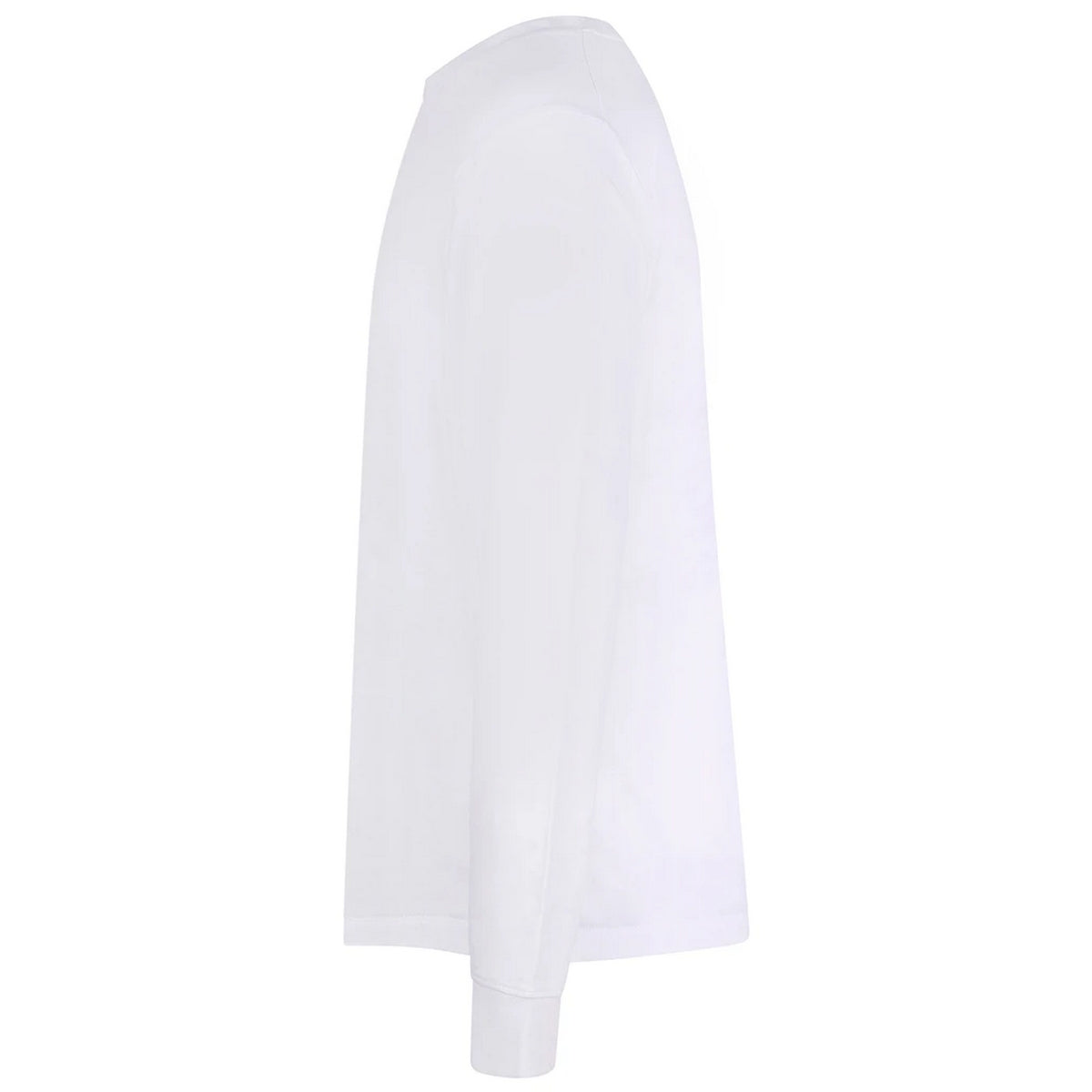 Arctic White - Side - Awdis Unisex Adult Long-Sleeved T-Shirt