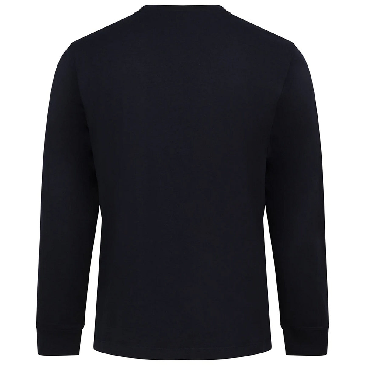 Deep Black - Back - Awdis Unisex Adult Long-Sleeved T-Shirt