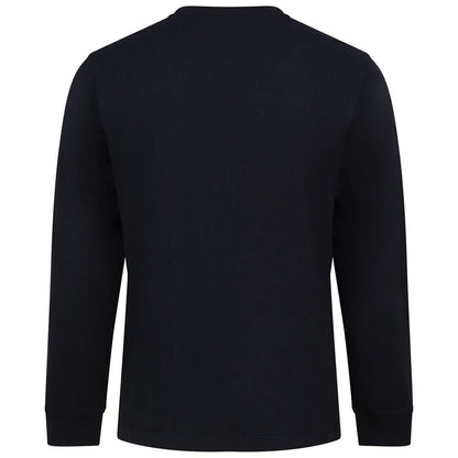 Deep Black - Back - Awdis Unisex Adult Long-Sleeved T-Shirt