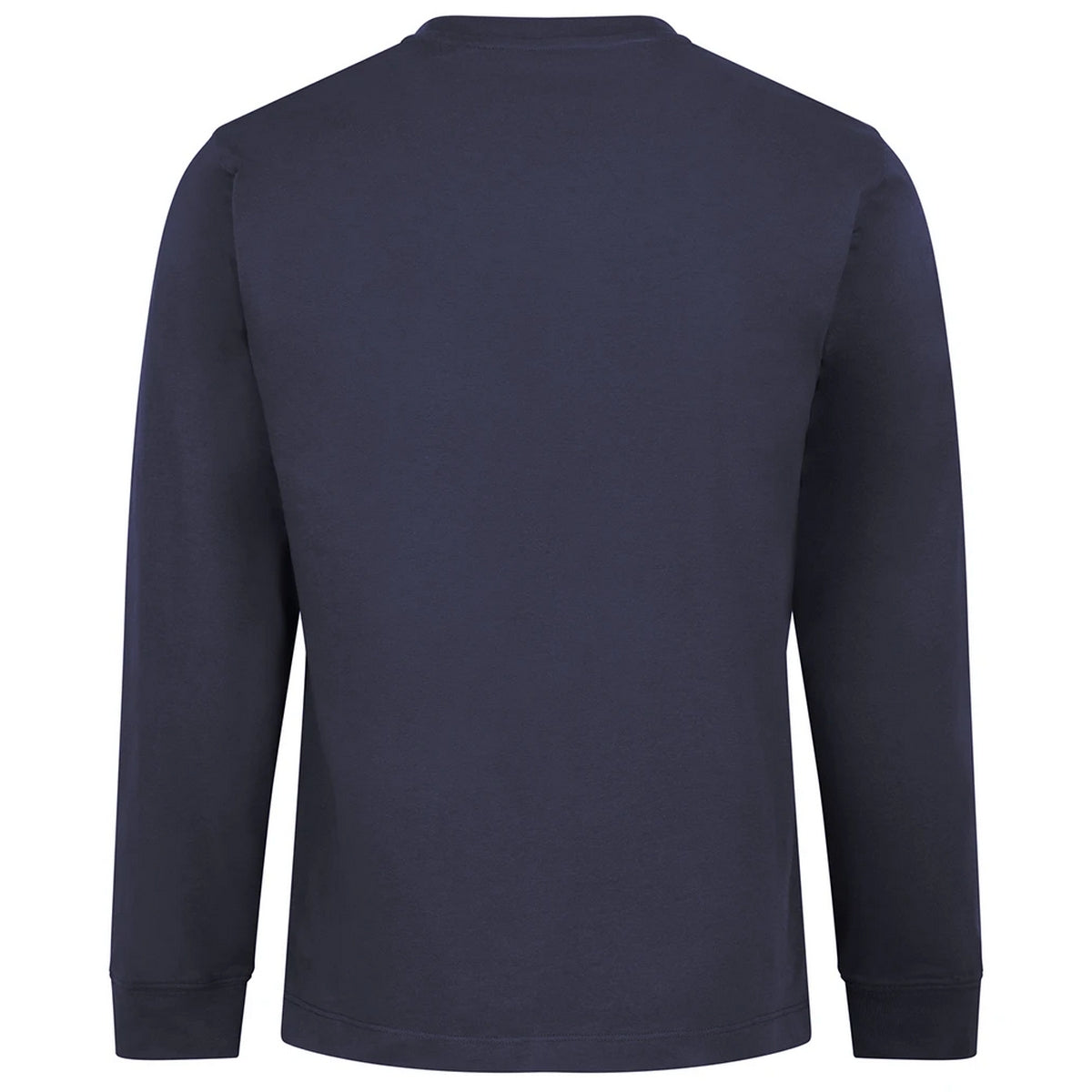 New French Navy - Back - Awdis Unisex Adult Long-Sleeved T-Shirt