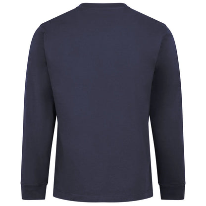 New French Navy - Back - Awdis Unisex Adult Long-Sleeved T-Shirt