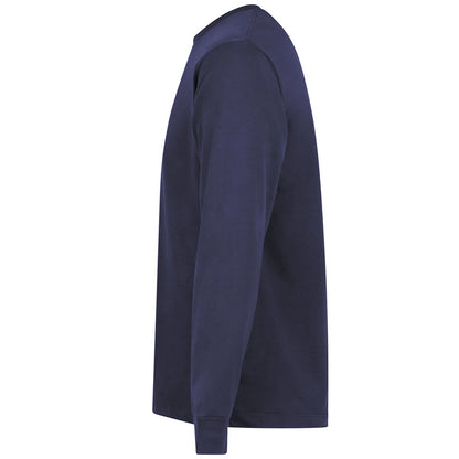 New French Navy - Side - Awdis Unisex Adult Long-Sleeved T-Shirt