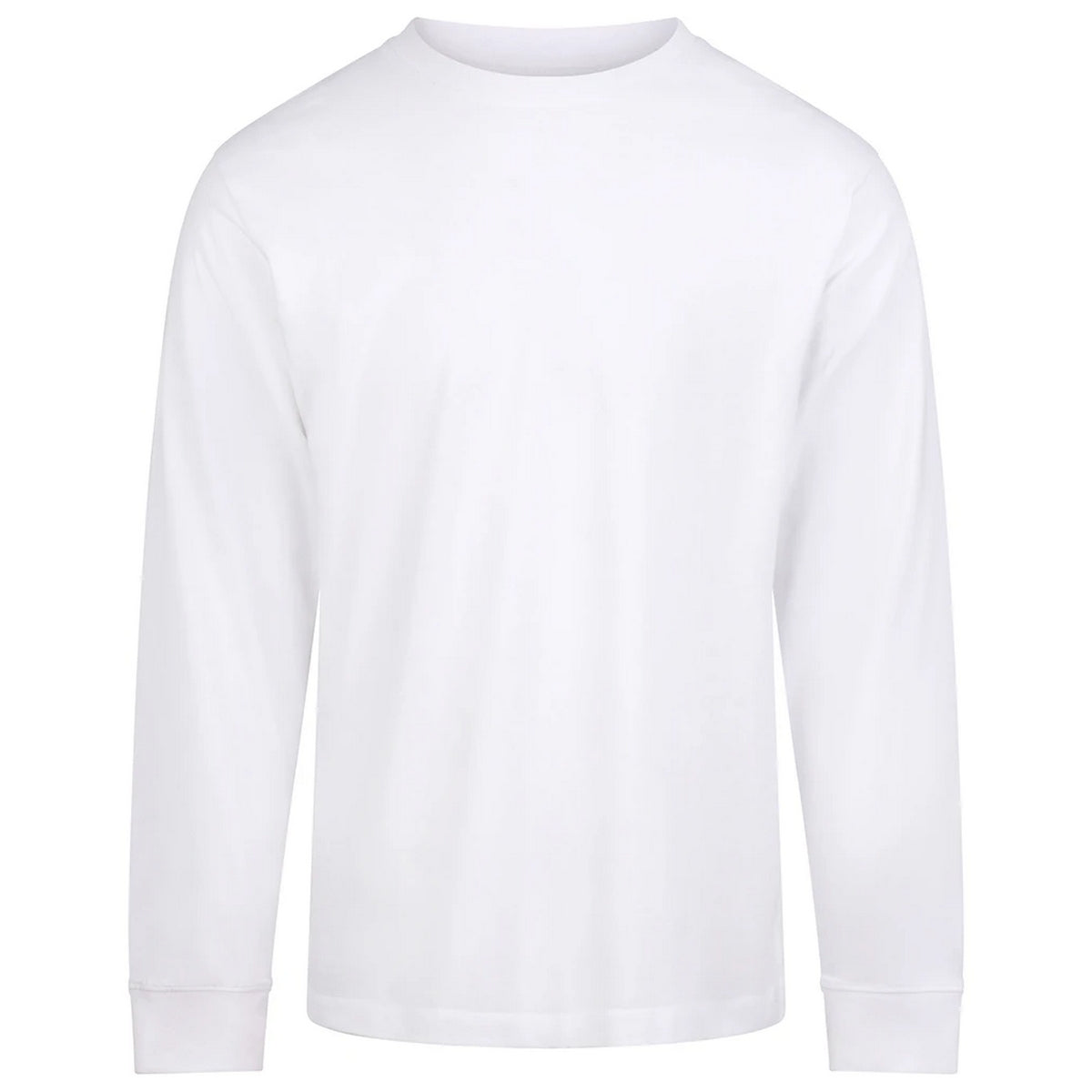 Arctic White - Front - Awdis Unisex Adult Long-Sleeved T-Shirt