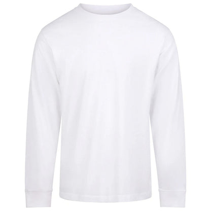 Arctic White - Front - Awdis Unisex Adult Long-Sleeved T-Shirt