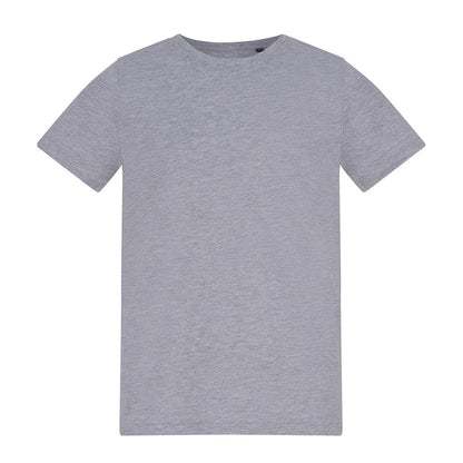 Heather Grey - Front - Awdis Childrens-Kids Plain T-Shirt