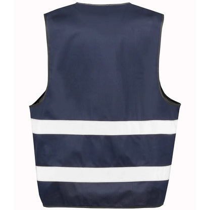 Navy - Back - Result Core Unisex Adult Enhanced Hi-Vis Vest