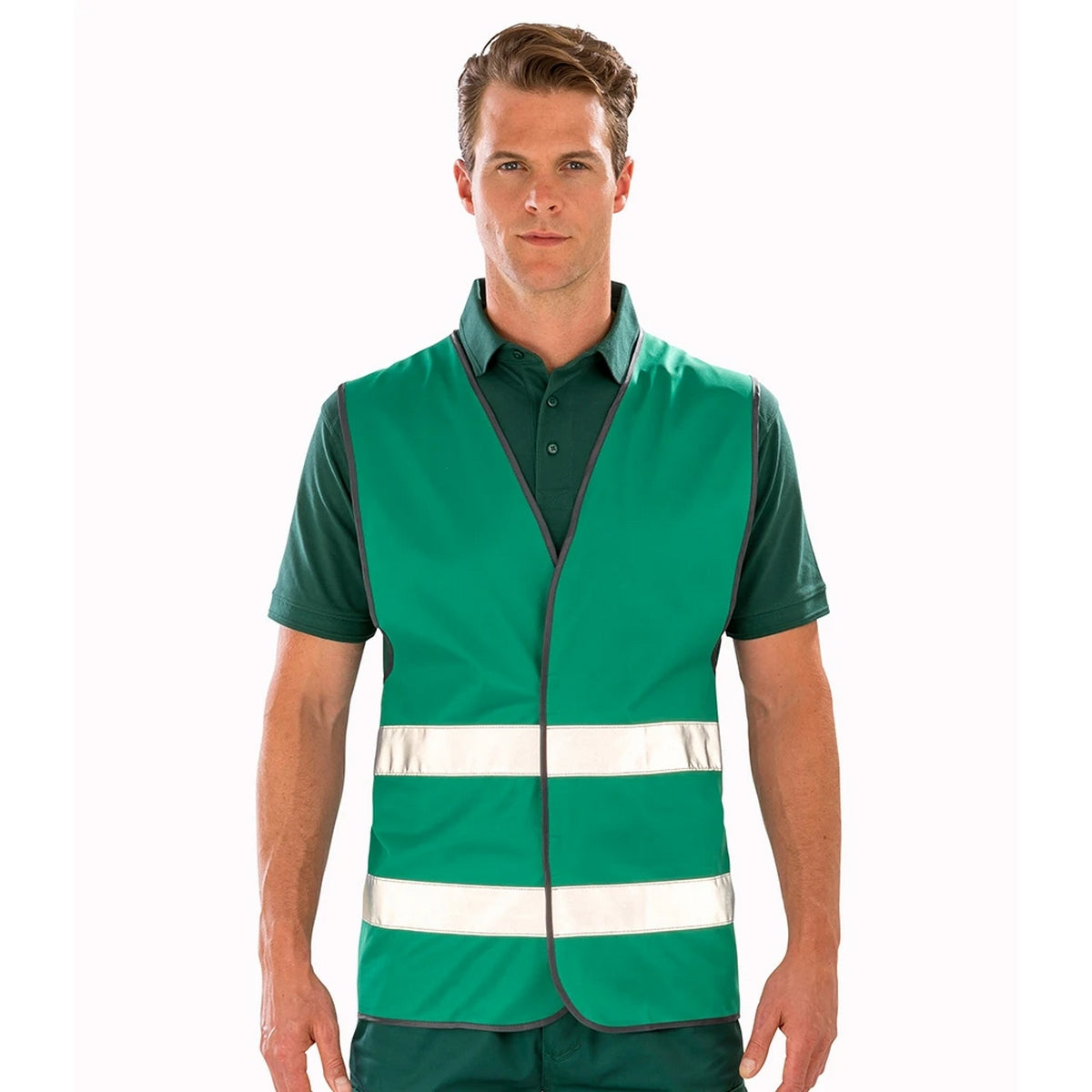 Paramedic Green - Side - Result Core Unisex Adult Enhanced Hi-Vis Vest