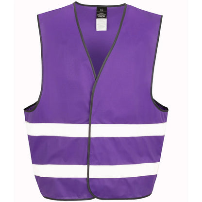 Purple - Front - Result Core Unisex Adult Enhanced Hi-Vis Vest