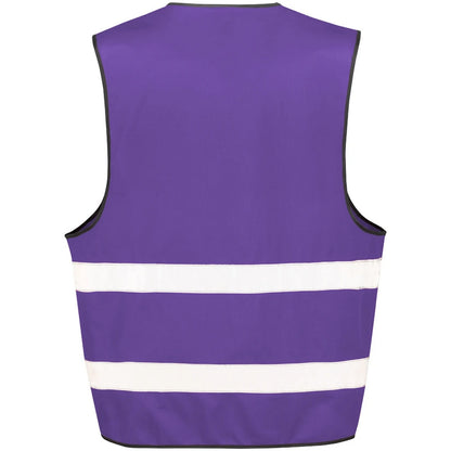 Purple - Back - Result Core Unisex Adult Enhanced Hi-Vis Vest