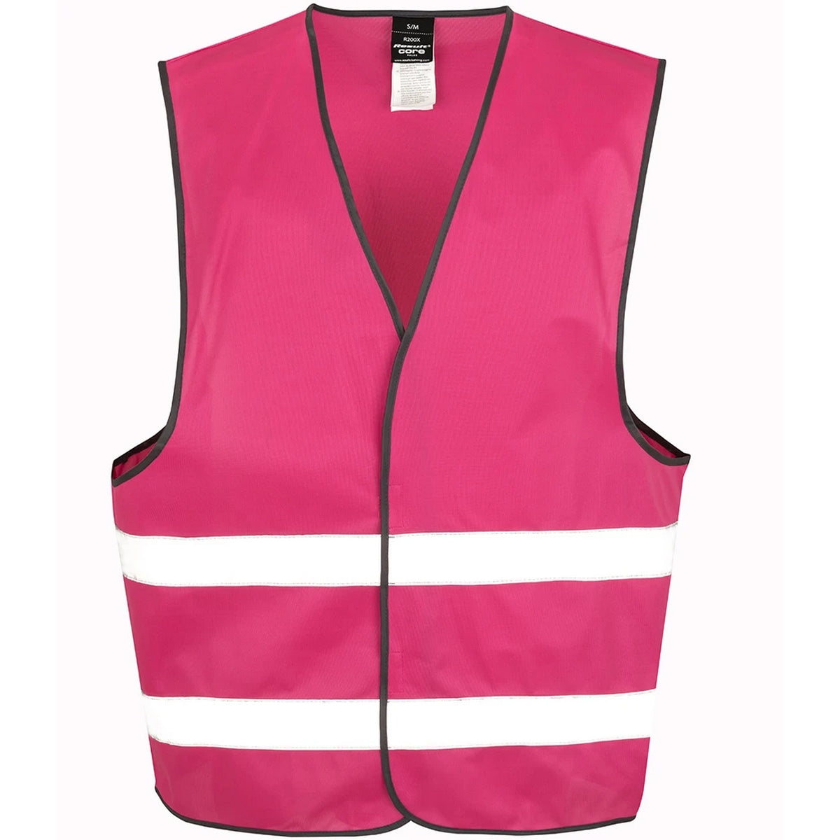 Raspberry - Front - Result Core Unisex Adult Enhanced Hi-Vis Vest