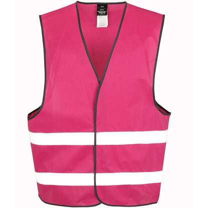 Raspberry - Front - Result Core Unisex Adult Enhanced Hi-Vis Vest