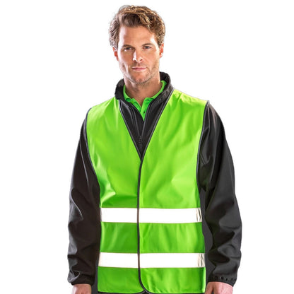 Lime Green - Side - Result Core Unisex Adult Enhanced Hi-Vis Vest