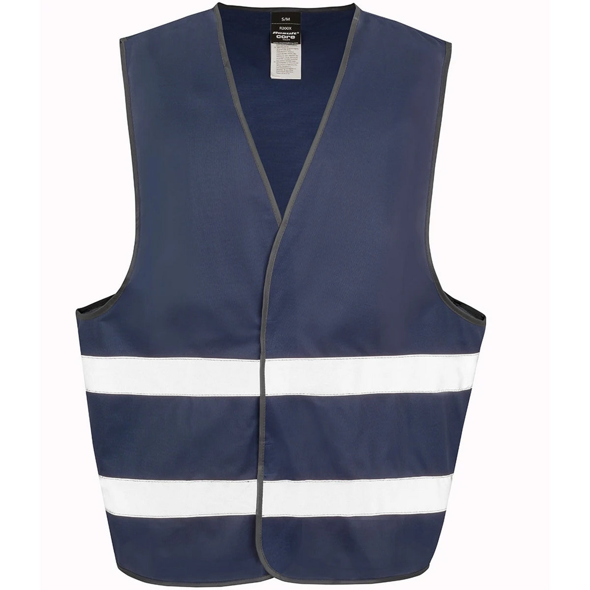 Navy - Front - Result Core Unisex Adult Enhanced Hi-Vis Vest