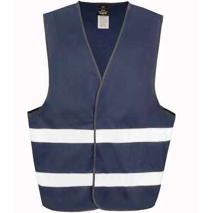 Navy - Front - Result Core Unisex Adult Enhanced Hi-Vis Vest