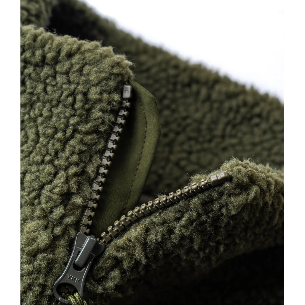 Olive Green - Side - Ravine Unisex Adult Borg Gilet