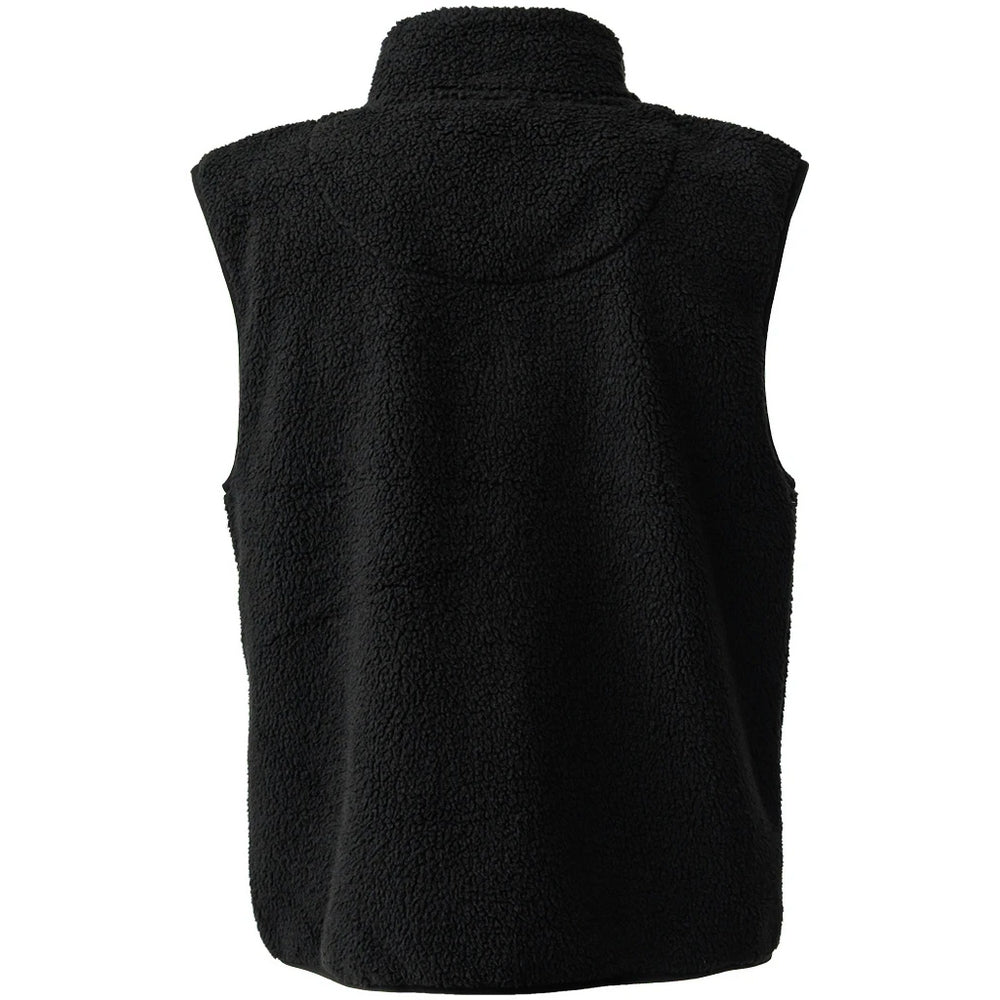 Black - Back - Ravine Unisex Adult Borg Gilet