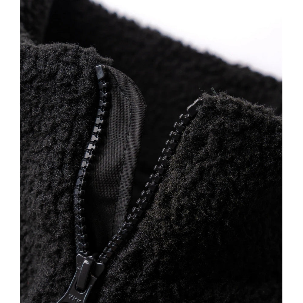Black - Side - Ravine Unisex Adult Borg Gilet