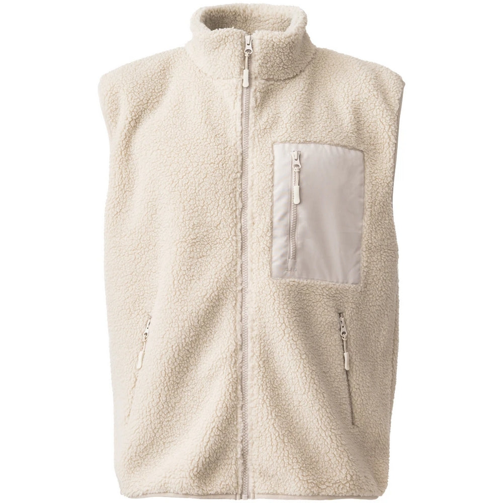 Natural - Front - Ravine Unisex Adult Borg Gilet