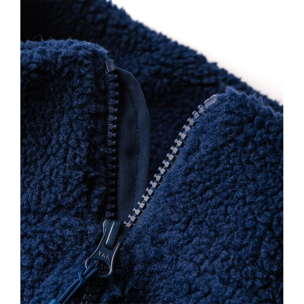 Navy - Side - Ravine Unisex Adult Borg Gilet