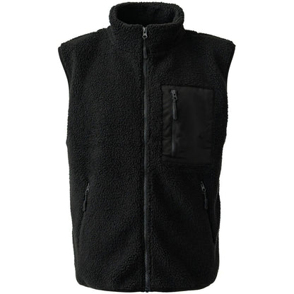 Black - Front - Ravine Unisex Adult Borg Gilet