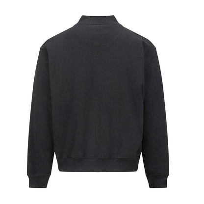 Deep Black - Back - Awdis Unisex Adult Signature Heavyweight Sweat Jacket