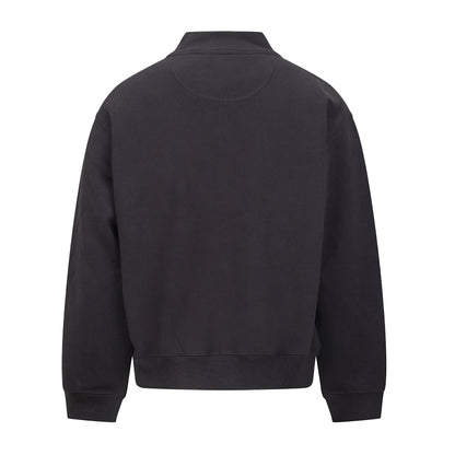 Solid Charcoal - Back - Awdis Unisex Adult Signature Heavyweight Sweat Jacket