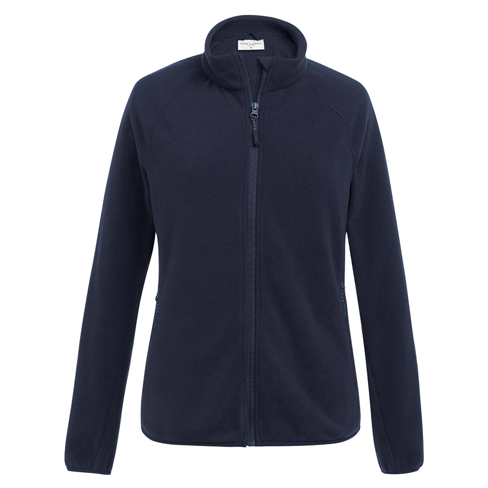 Navy - Front - Brook Taverner Womens-Ladies Clare Core Fleece Jacket